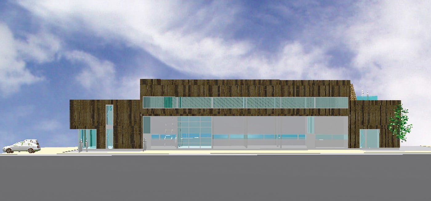 Neubau einer Produktionshalle mit Ausstellungsraum und Bürogebäude, Überlingen: Plan bzw. Modell aus der Tragwerksplanung